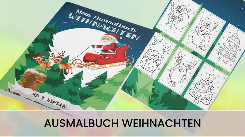 Weihnachts-Malbuch für Kinder