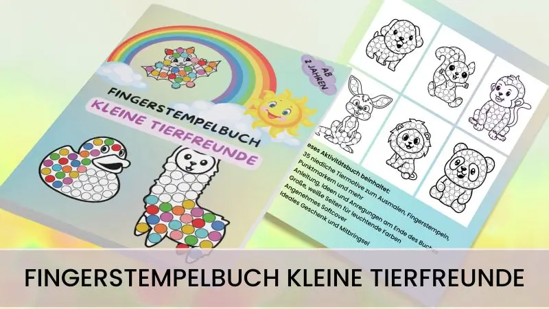 Spooky Halloween Fingerstempelbuch für Kinder