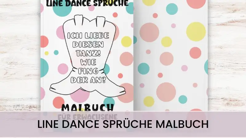 Malbuch Line Dance Sprüche