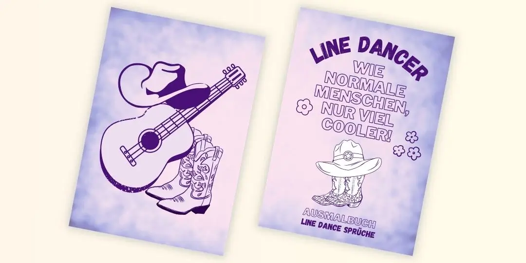 Line Dancer Ausmalbuch - Line Dance Sprüche Line Dance Ausmalbuch - Lustige Sprüche