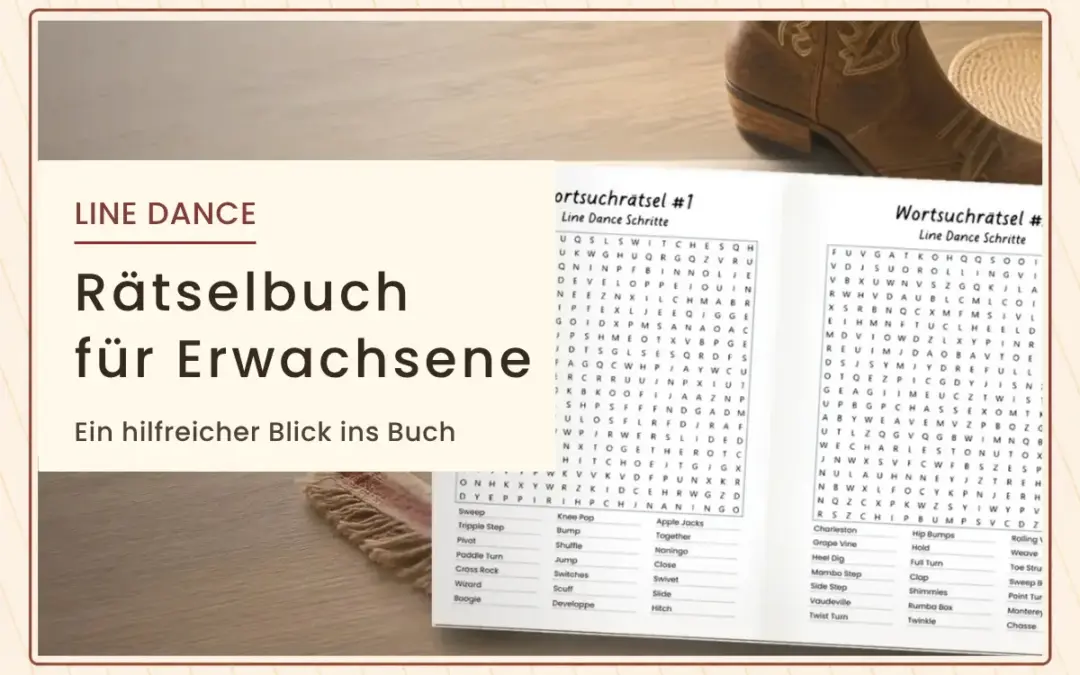 Line Dance Rätselbuch für Erwachsene