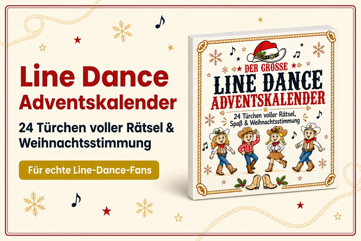Line Dance Adventskalender mit 24 T&uuml;rchen voller R&auml;tsel und Weihnachtsstimmung